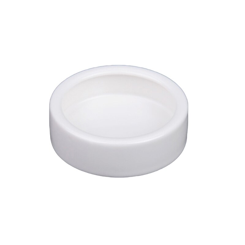 K5DC Witte Keramische Reptiel Ronde Feed Kom Worm Schotel Pet Bowls Mini Voedsel Water Anti-Escape Reptiel Feeder Voor anoles Bebaarde Huisdier