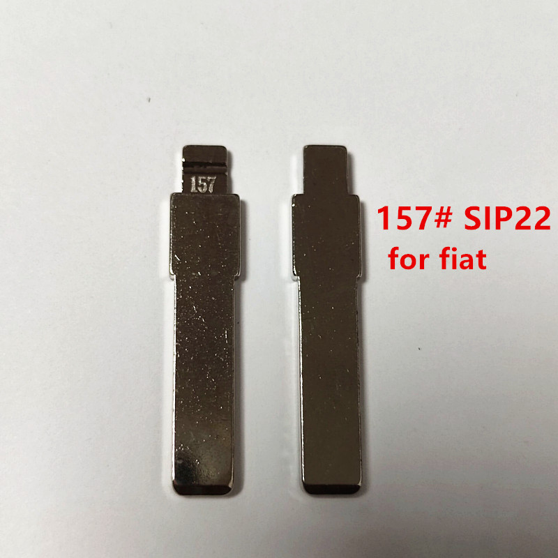 10x Metal Ongeslepen Flip Sleutel Blad - Voor Fiat Punto Ducato Panda Idea - KD Xhorse VVDI JMD Compatibel