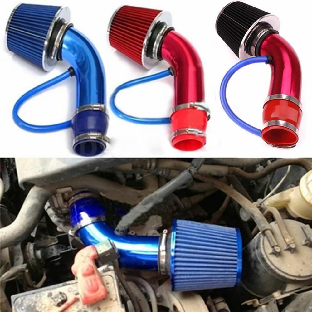 3 Inch Aluminum Pipe Car Turbo Piping Cold Air Intake System Filter Car Cold Air Intake Kit Modified Aluminum Tube Kit