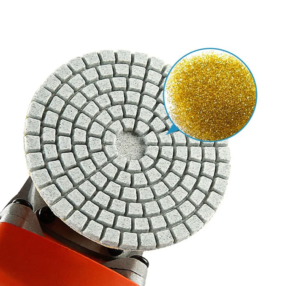 1 stücke 80mm 3 Zoll Polieren Pad Nass Trocken Buff Disc Schleifmittel Für Schleifen Marmor Granit Beton Schleifen Arbeitsplatte stein