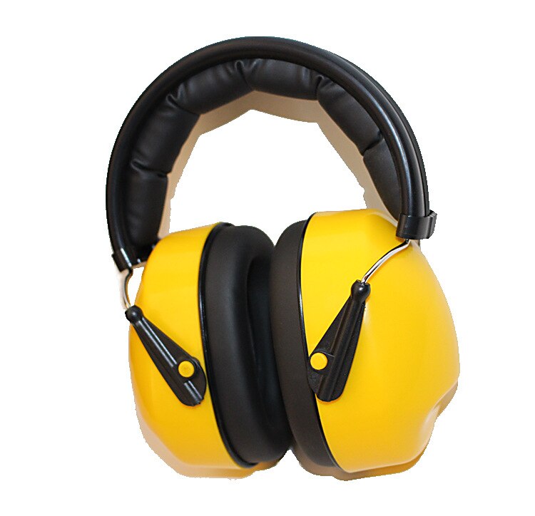 Yellow Hearing Protection Ear Muffs Noise Reducer Ear Protector Sound Proof Comfortable to Wear Earmuff