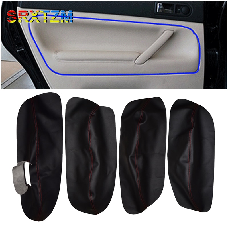 Panneau de porte de voiture accoudoir couverture autocollant garniture pour Volkswagen Passat B5 1998 1999 2000 2001 2002 2003 2004 2005 2006 accessoires de voiture
