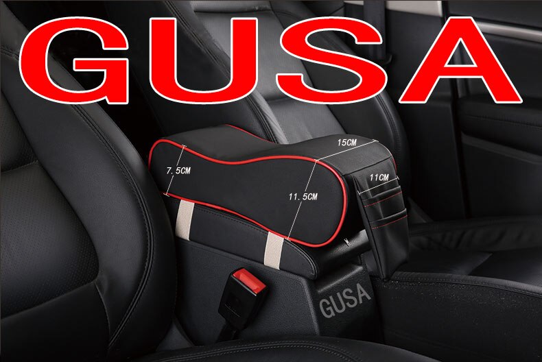 Lederen Auto Armsteun Pad Universele Auto Armleuningen Car Center Console Arm Rest Zetel Doos Pad Voertuig Beschermende Auto styling