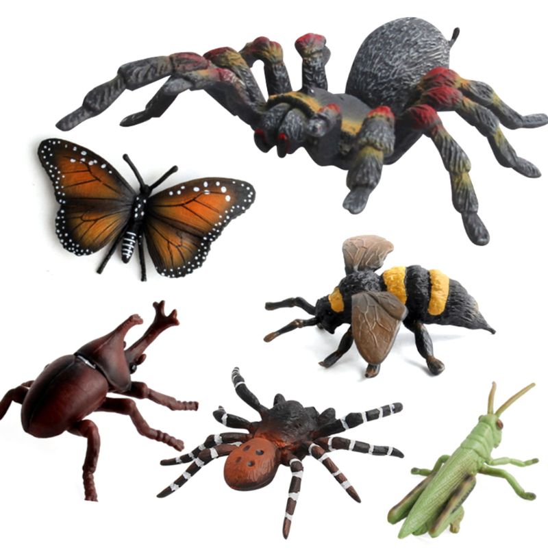 12 Stks/partij Insect Modellen Beeldjes Kid Cognitieve Dier Speelgoed Vroege Onderwijs Speelgoed