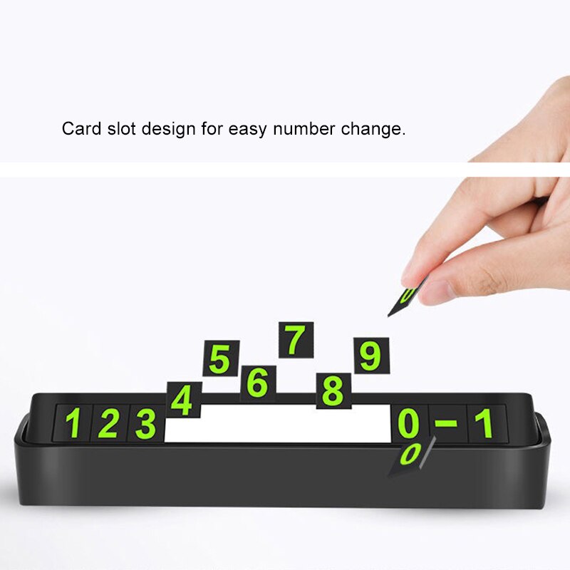 1 Pcs car number luminous digital sticker mobile phone phone large digital sticker car supplies car interior