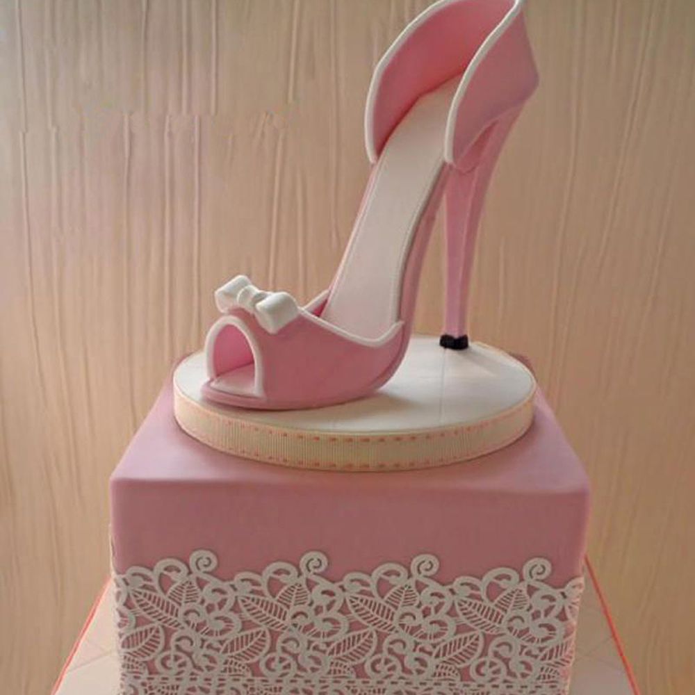 9 stk/sett høyhælte sko fondant kakeform sugarcraft baking cutter mold fondant kake dekorasjonsverktøy