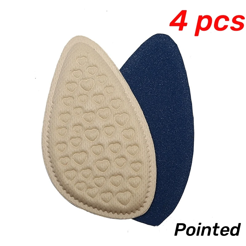 Plantillas para el antepié para mujer, zapatos de tacón alto, antideslizantes, alivio del dolor, almohadillas de inserción redondas, cojín para el dedo del pie, suela para el cuidado de los pies, 2/4/Uds.: Verde