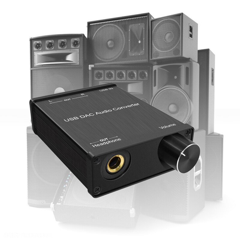 USB DAC o Converter USB to Fiber Coaxial + RCA o External Sound Card o Decoder