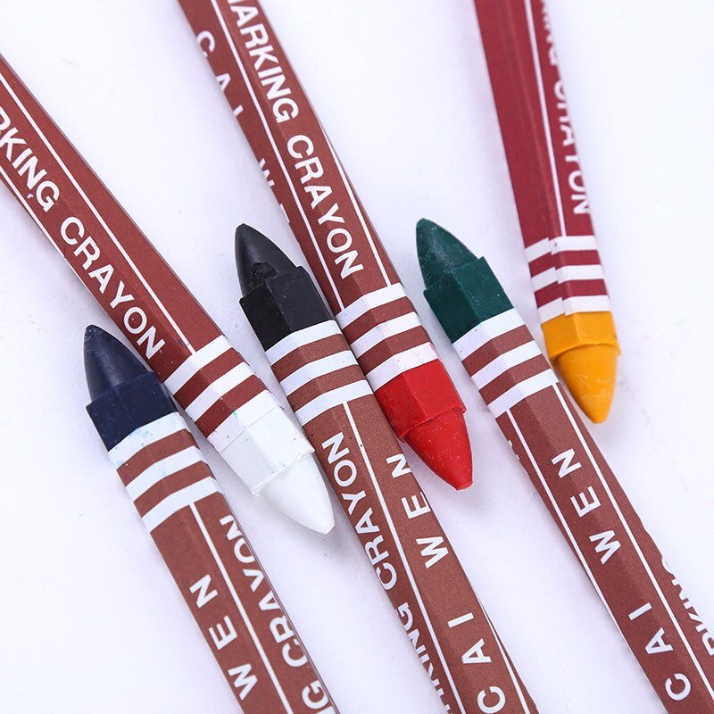 Industrielle Buntstifte Reifen Marker Buntstifte Kennzeichnung für Holz Holzbearbeitung Industrie Gebäude Stein Stahl (12Stck/einer Kasten/eine farbe)