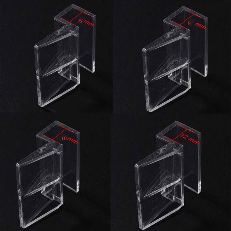 Szkło akrylowe akwarium naprawiono pokrywa zacisk uchwyt wspornika lampa półki filtr baryłkę wsparcie dla stojaków 6/8/10/12mm
