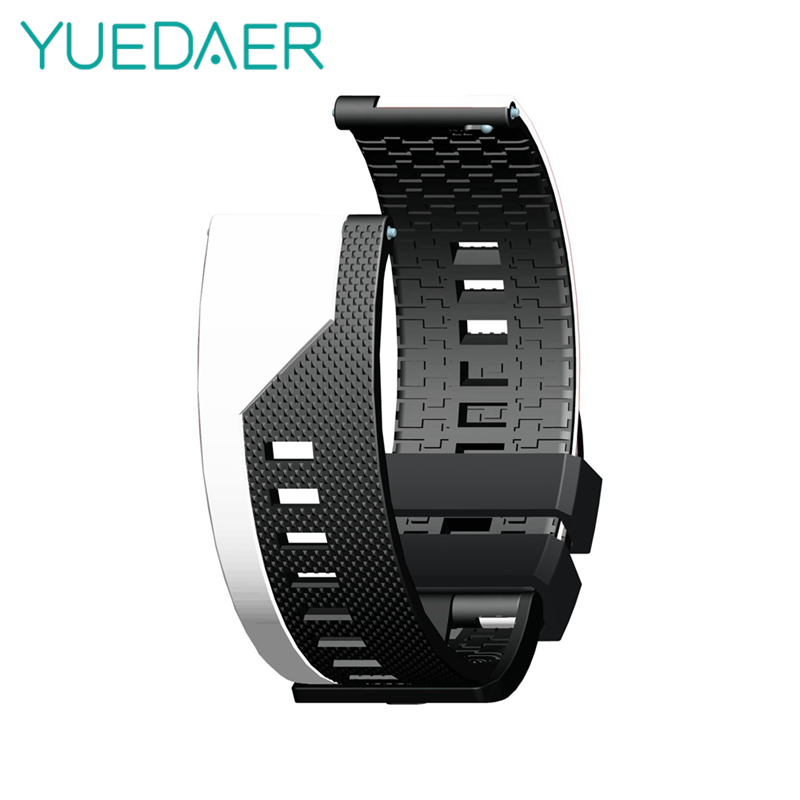 YUEDAER Per Amazfit GTR 47 MILLIMETRI Cinghia Per Huami Amazfit Bip Lite/Stratos 3 2/Pace/GTS watch Band Per Huawei GT 2 Cinturino Della Banda: Black White / 20mm