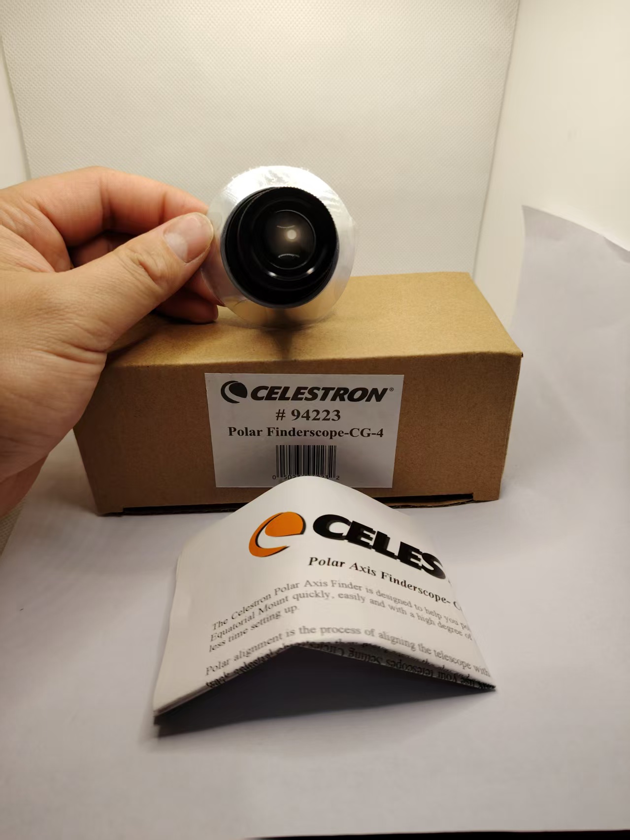 Celestron CG4 equatorial mount and sky-watcher EQ3D equatorial mount polar axis mirror, #93223