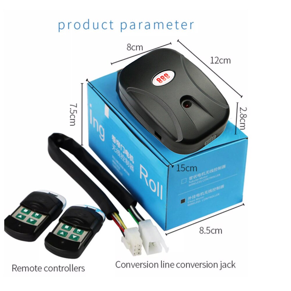 Garage Door Wireless Remote Control Keychain 433Mhz External Electric Roller Shutter Door Wireless Controller For Garage Tool