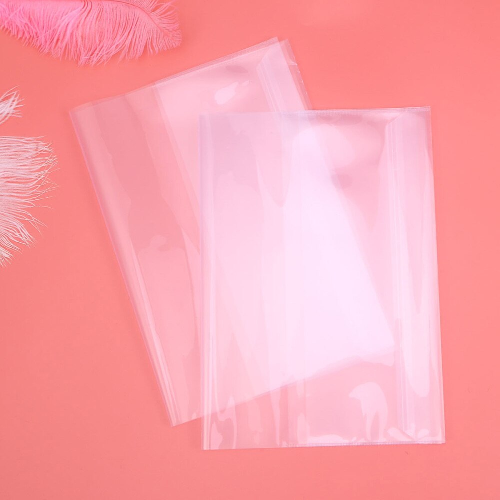 5pcs 16K Textbook Cover Clear Waterproof Plastic Exercise Book Note Book Film Protector
