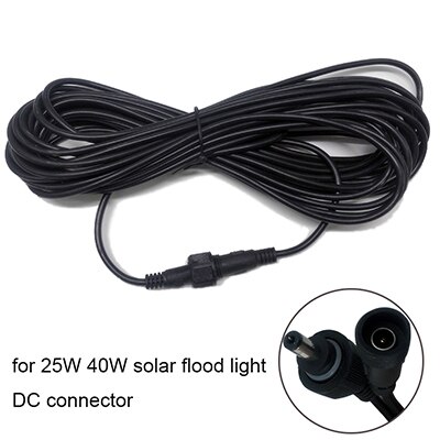 2-Pack Solar Light Extension Cords – 9.5ft 5.5x2.1mm Male To Female, 12V/24V Compatible, PVC Jacket, Copper Core