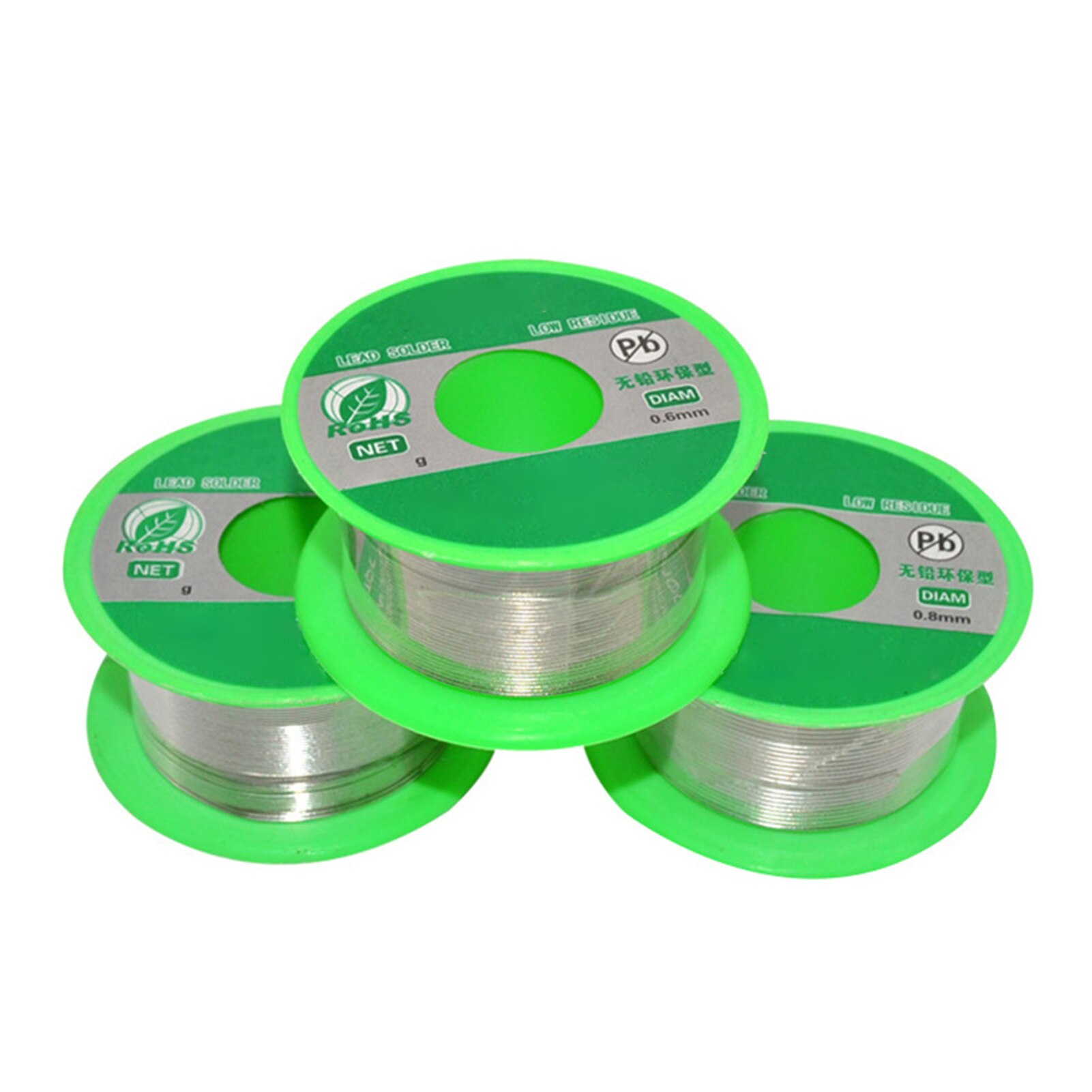 0.6/0.8/1.0/1.2/1.5/2,0mm Bleifrei Lot Draht Zinn 50G Kolophonium Kern Lötzinn Sn 99,3 Cu 0,7 Schweißen Lözehn Eisen