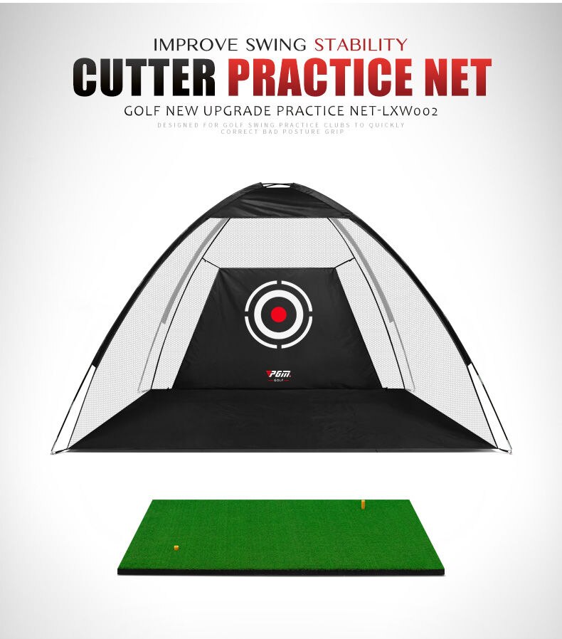 Pgm Indoor Golflessen Golf Swing Trainer Golf Driving Range Twee-Kleur Golf Tent Netto