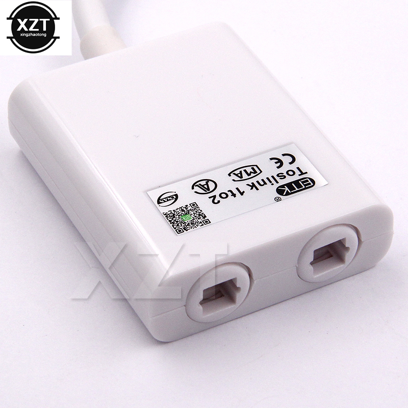 Audio Glasvezel Adapter 1 Ingang 2 Uitgang Dual Port Toslink Een Verdelen In Twee Audio Patch Cord Splitter glasvezelkabel