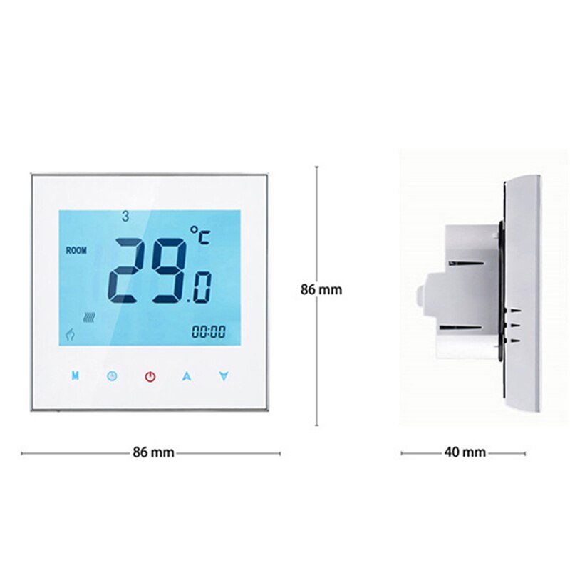 Termostato inteligente WiFi para calefacción de suelo, controlador remoto de temperatura para caldera de agua/Gas, termostato Alexa de Google Home