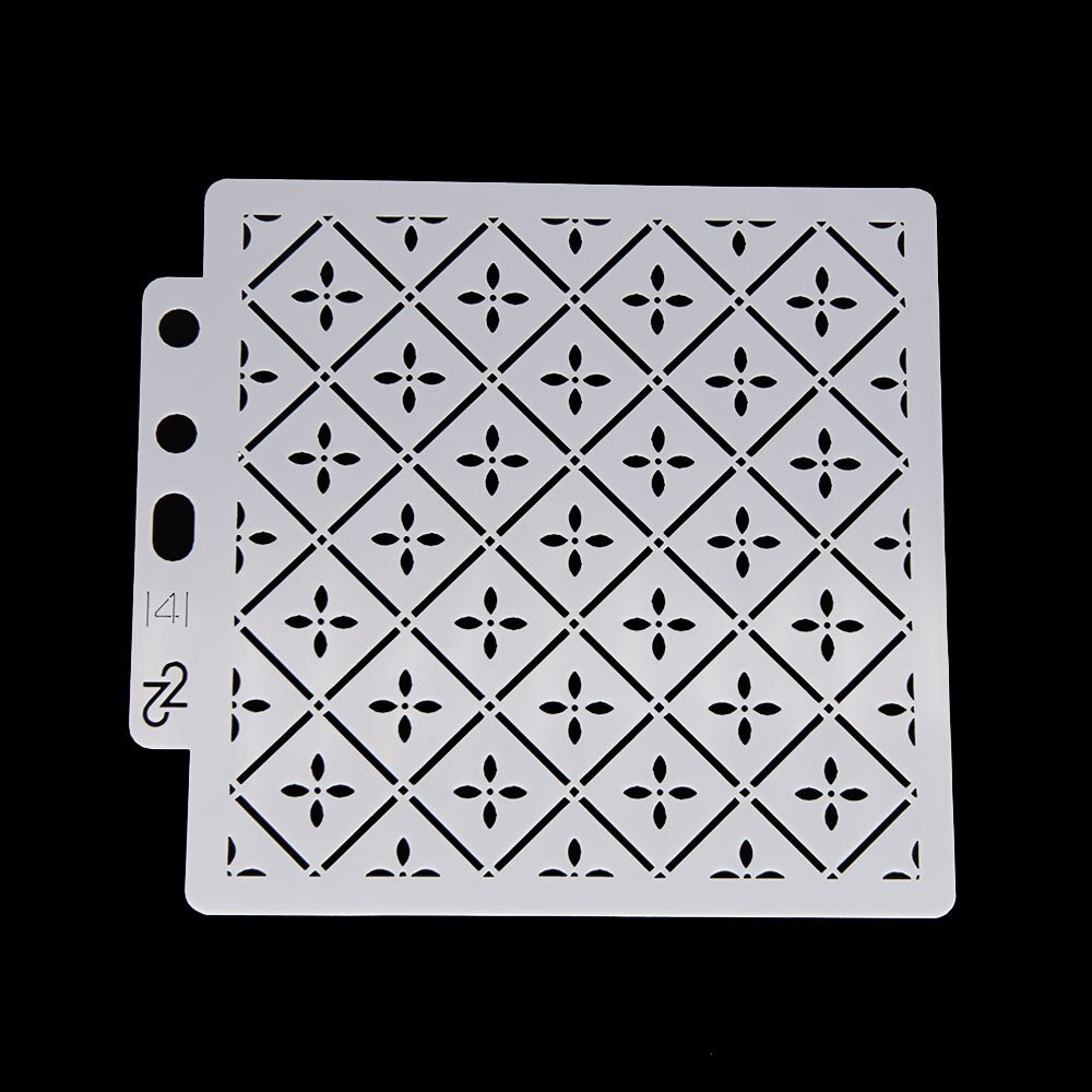 14.1cmx13cm Reusable Plastic Painting Templates Stencils Mold for Fabric, Scrapbook, Painting DIY Art(Four-leaf Clover) S141