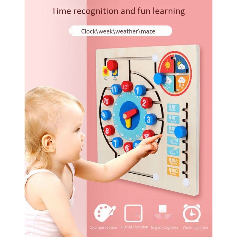 Toy Digital Pairing Time for Children Hour Minute Second Time Cognition Early Preschool Teaching Aids Toys: Default Title