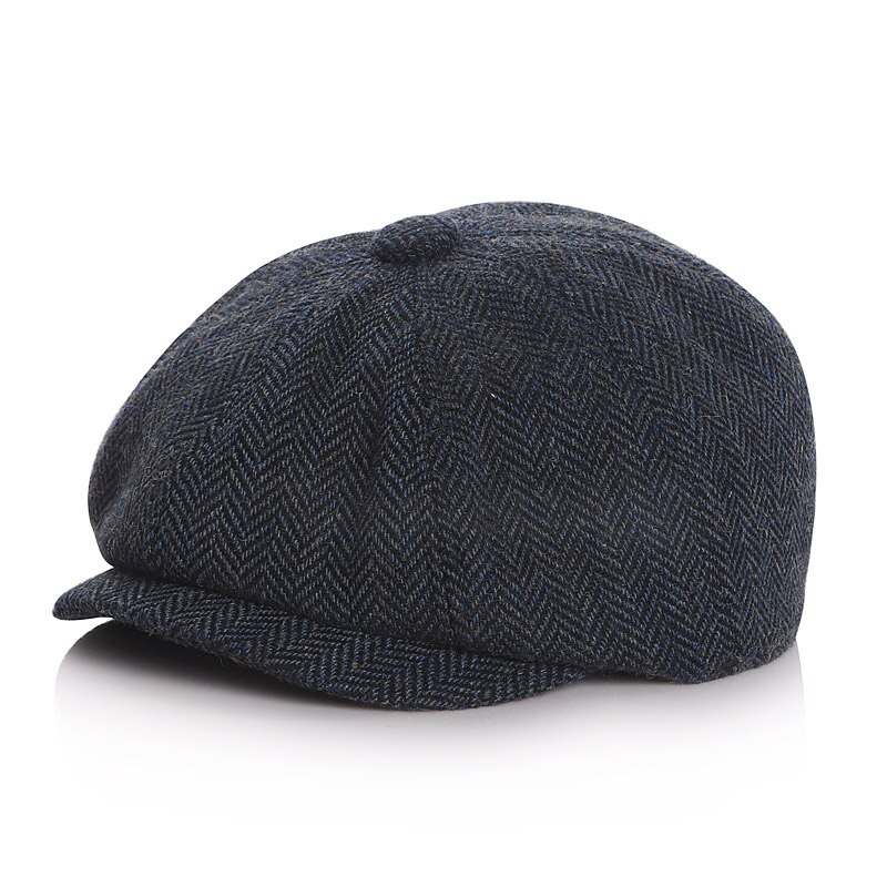 Cappello da berretto per bambini invernale cappello da bambino Vintage classico cappello da bambino in Denim per ragazzi ragazze cappellino per bambini accessori per bambini regolabili per bambina: Navy / 52(2-5Y)