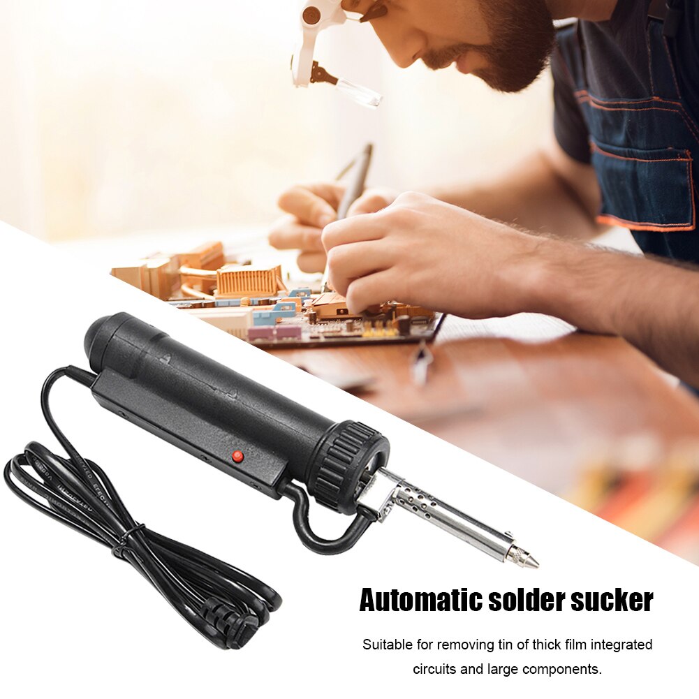Electric Welding Soldering Tin Sucker Vacuum 220V Desoldering Pumping with Nozzle Automatic Removal Iron Pen Handheld Tool Sets