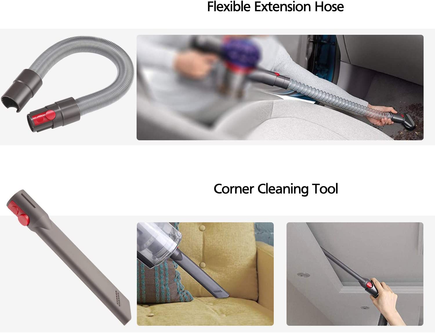 kit di fissaggio per organizer per supporto per spazzole per Dyson V10 V8 V7 V11 V15 kit tubo flessibile per spazzole per auto + barca