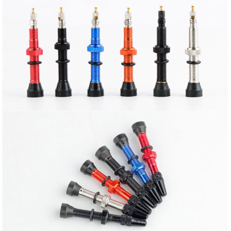 MTB Mountain Bike Carbon Rim Tubeless Valve Road Bicycle Aluminum Alloy French Presta Valve F/V 40MM 60MM