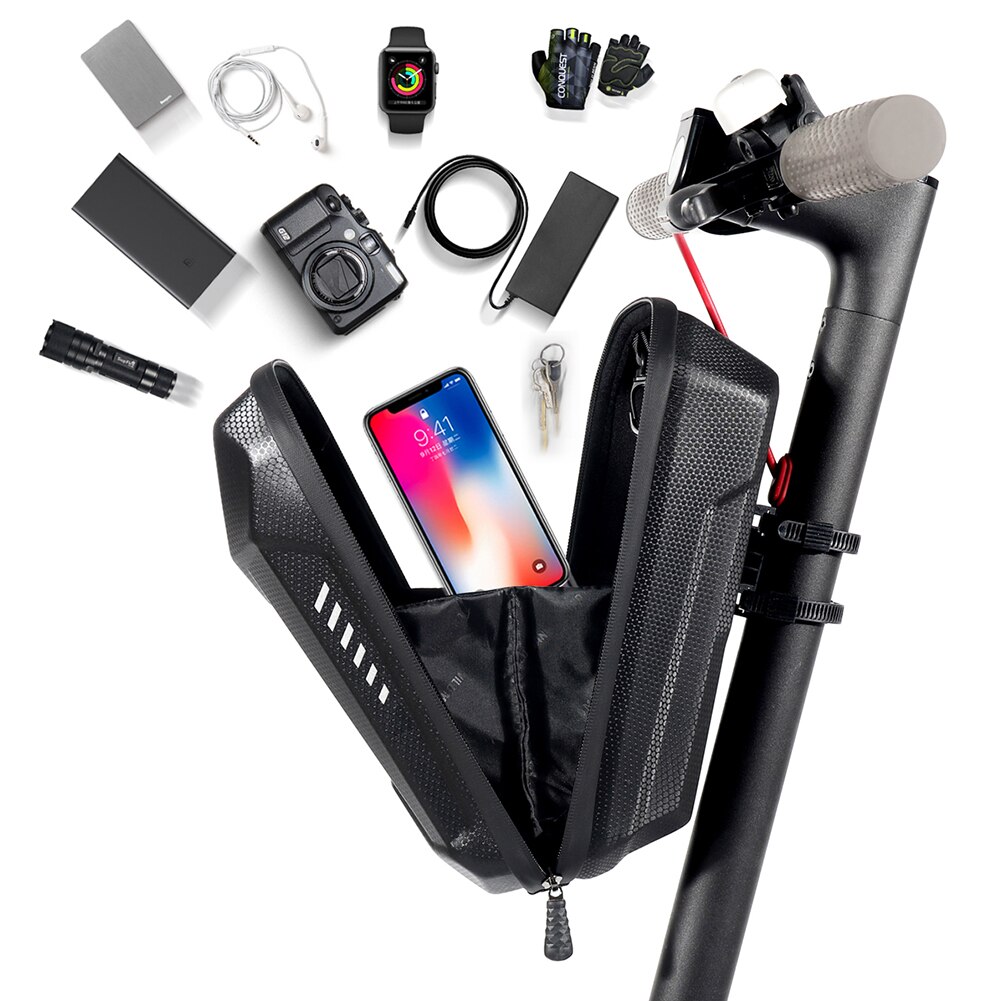 Bolsa frontal Universal para patinete eléctrico, bolsa colgante de almacenamiento frontal impermeable de 2/3L para accesorios de patinete Xiaomi M365
