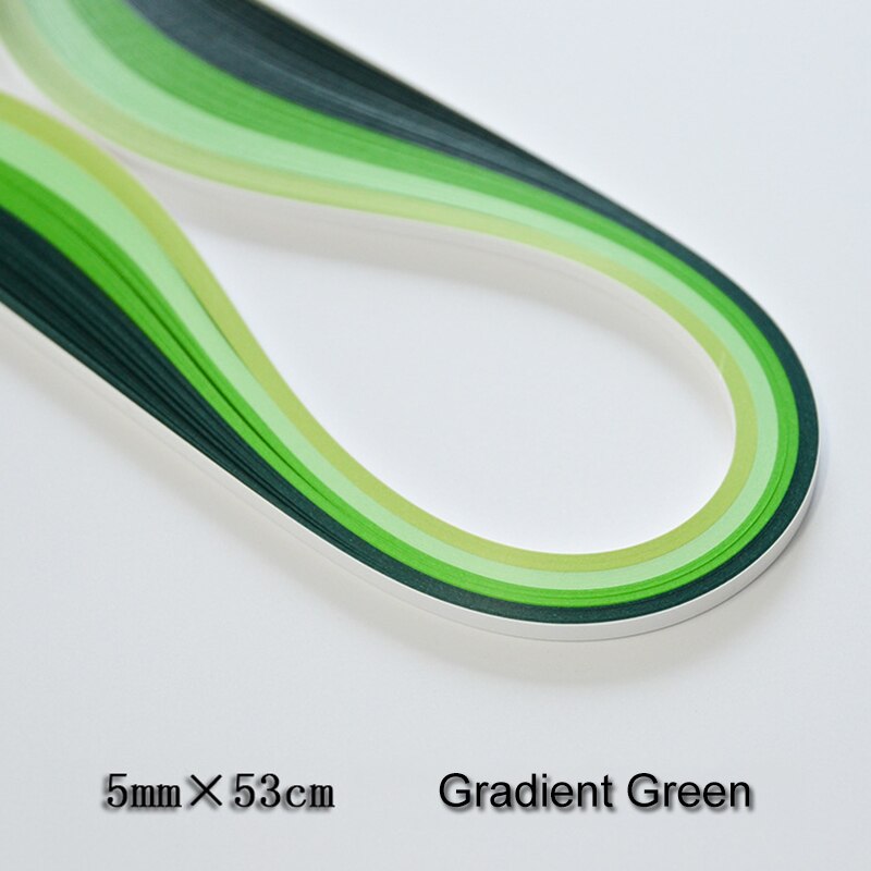 Quilling Quilling Papier einstellen Insgesamt 900 Streifen 9 Arten Gradienten Farben für Heimat Klassenzimmer Einkaufen Hochzeit Dekorationen: Grün(4 Farben)
