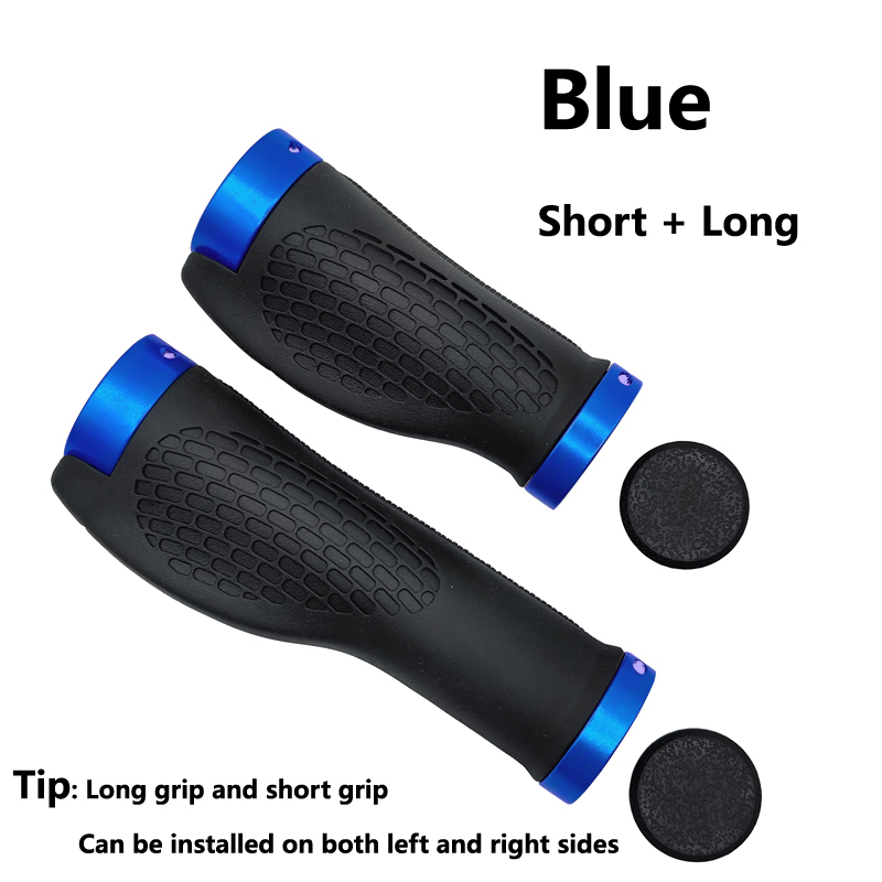 MTB Fahrrad Griffe Lenker Kurze Lange Fahrrad Griffe Anti-Skid Gummi Griff Radfahren Mountainbike Grip Ergonomische: Rot
