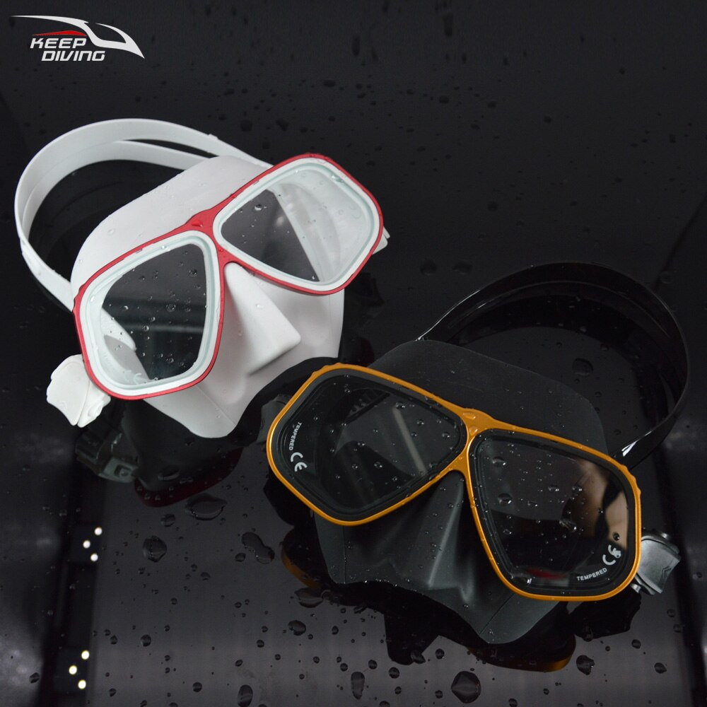 Gratis Duikbril Ultra Low Volume Snorkelen Bril Kleur Aluminium Frame Duikbril Voor Scuba Dive