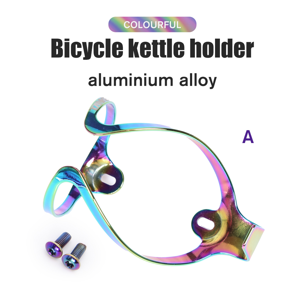 Tank cykel flaskburar färgglada ridning vattenkokare hållare fäste aluminiumlegering mtb landsvägscykel dricka vatten flaskställ cykling ac