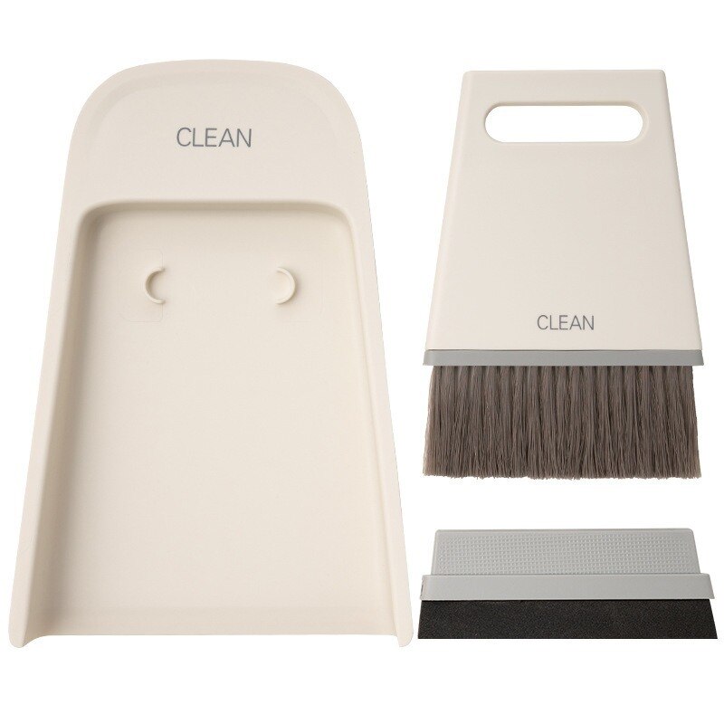 1pc coffee powder espresso machine maker work desk Bar counter cleaner tools set with replaceable brush head with dustpan WJ921