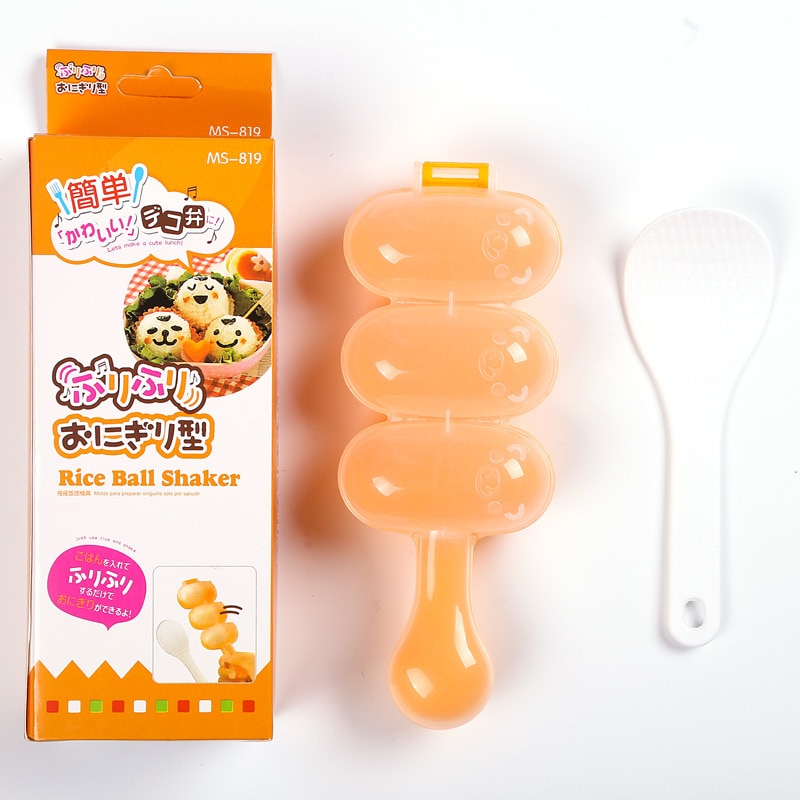 1 pieza DIY Mini molde de arroz y vegetales, máquina de bolas de carne, herramienta Onigiri de Sushi, utensilios de cocina de grado alimenticio material de PP