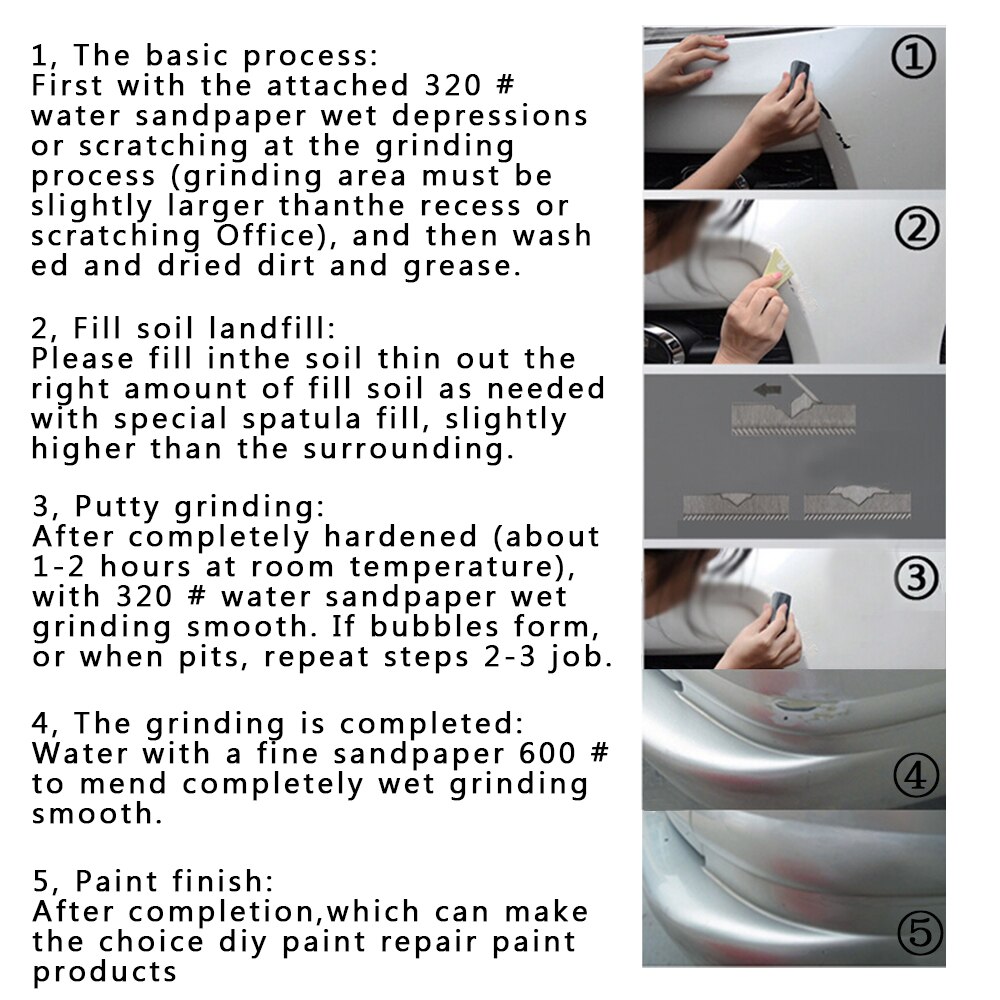 Car Body Putty Fix it pro 15g Scratch Filler Painting Pen Assistant Smooth Repair Tool Car Repair Kit Care Care