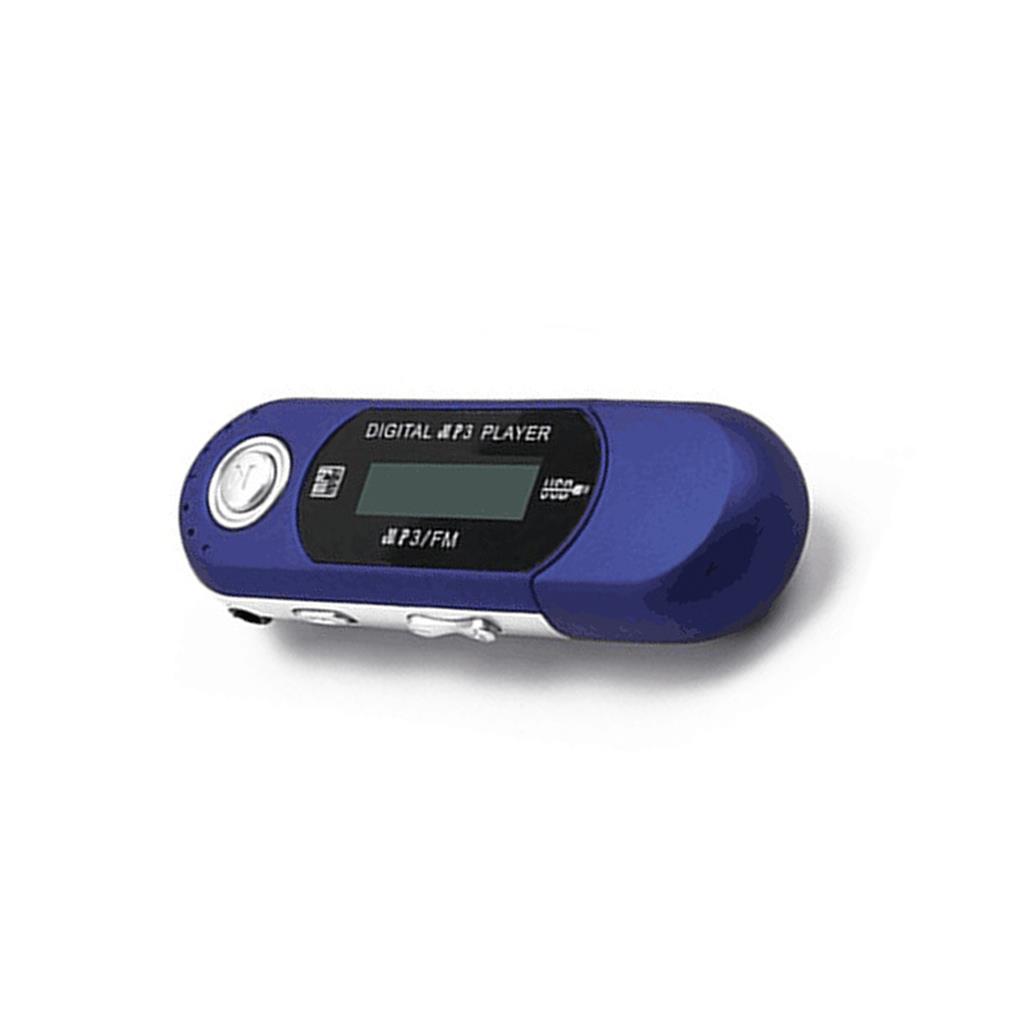 Mini MP3 Player Lossless Sound Flash Drive Multilanguage LCD Music Player with 3.5mm Audio Jack One Finger Control: black