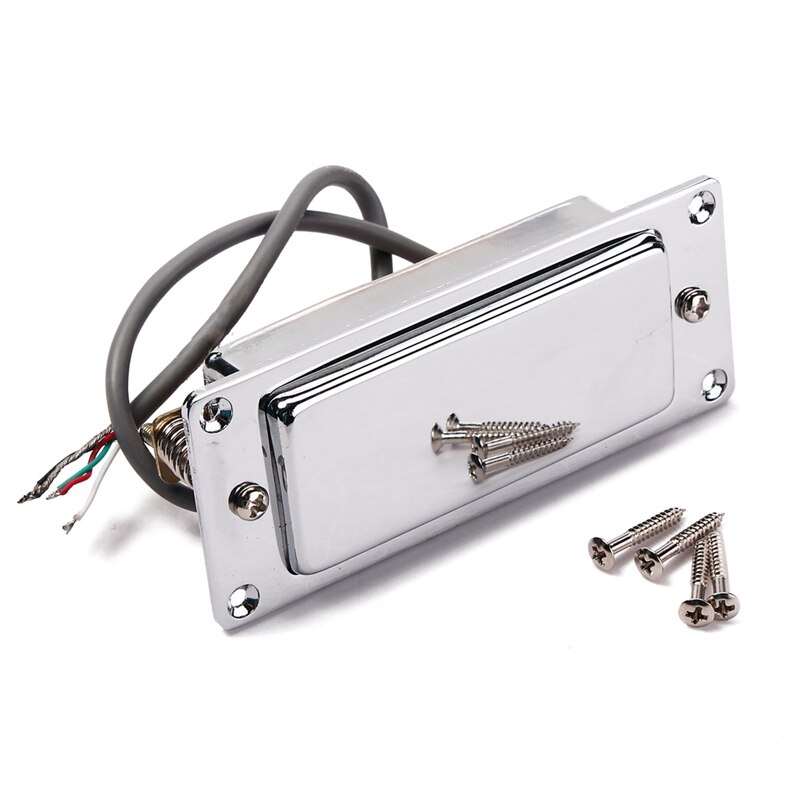 Chroom Zilver Mini Lp Gitaar Humbucker Pickup Verzegelde Pick Up Muziek Reparatie Onderdelen