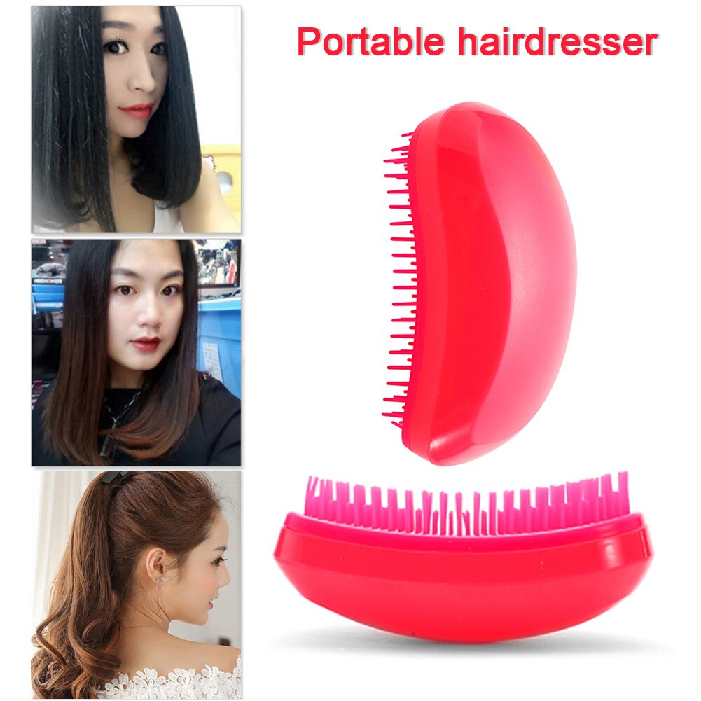 Handvat Detangling Kam Tangle Hair Brush Muis Kam Professionele Magic Rechttrekken Kammen Salon Styling Tamer Tool Stijl