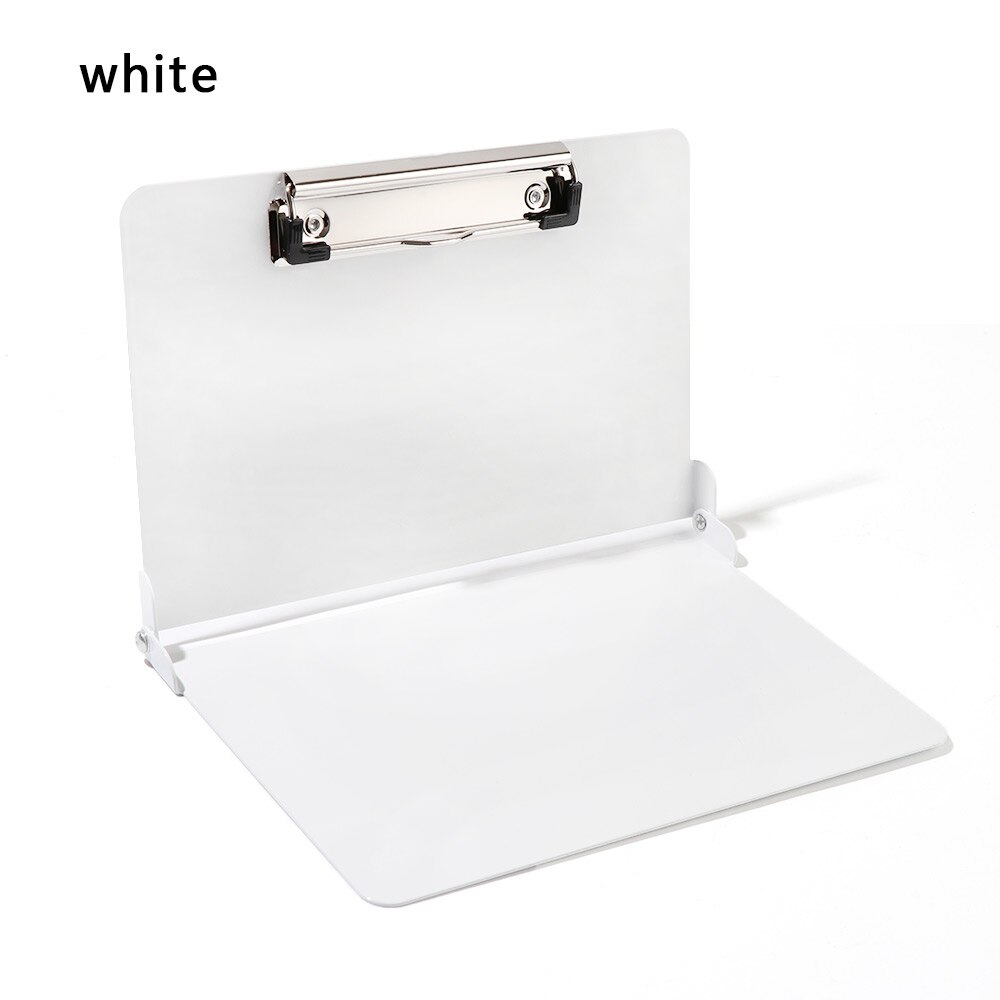 Solid Color Aluminum Student A4 File Folder Business Office Stationery Loose-leaf Folder Document Storages Office Supplies: white