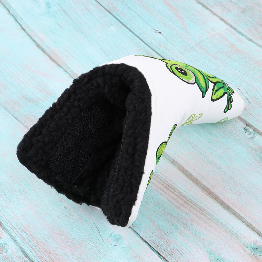 Golf Putter Cover Frog Pattern Blade Center Putter PU Head Protector Club Driver Head Protector Golf Accessories Equipment