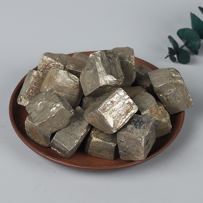 100g naturlig pyrit uregelmæssig sten prøvesmykker til huset mineraler sten indretning til hjemmet