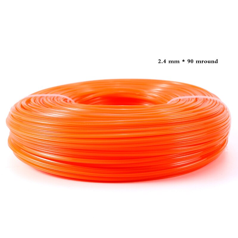 2.4mm trimmer line nylon ledning tråd rund streng benzin græstrimmer haveredskaber