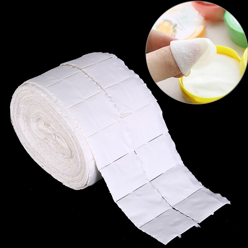 500 stk negleservietter hvid neglelak gelfjerner servietter nail art tips manicure rengøringsservietter vat fnugpuder papir: Default Title