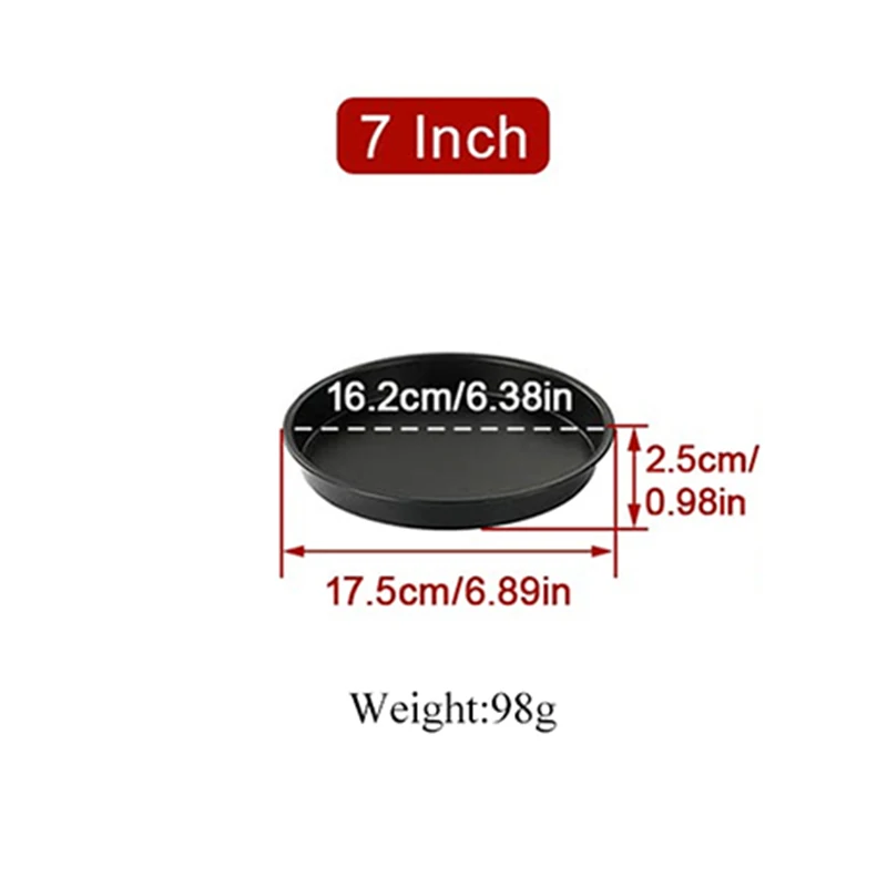 6/7/8 Zoll Runde Kuchen bilden Antihaft Backform Tablett Formen Luft Friteuse Korb Mit Griffen backformen Pizza Ofen Backformen: Schokolade