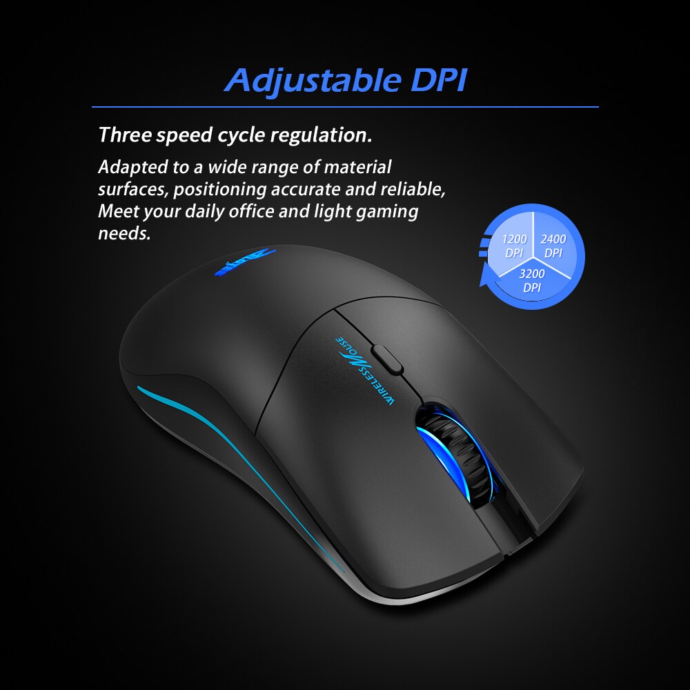 2.4G bezprzewodowa mysz mysz do gier 6 przycisk wyciszenia 3600DPI ergonomiczne myszy na laptopa Macbook PC pod mysz do gier