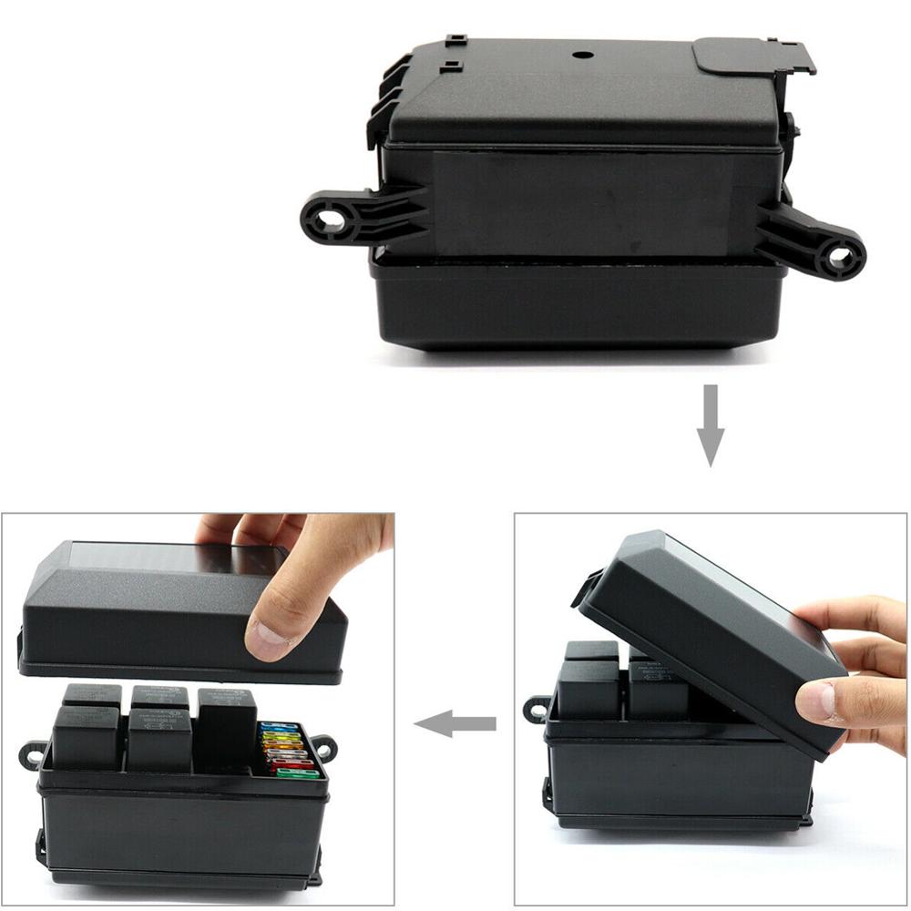 Universal 6 Way Fuse Box Relay 12V Fuse Box Holder ATC/ATO 6 Ways Blade Fuse Block Fuse Panel Box Car Accessories