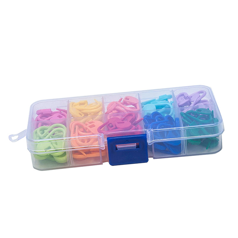 120 Pcs/Set Amazing Knitting Crochet Locking Stitch Needle Clip Markers Holder Tool Plastic SER88