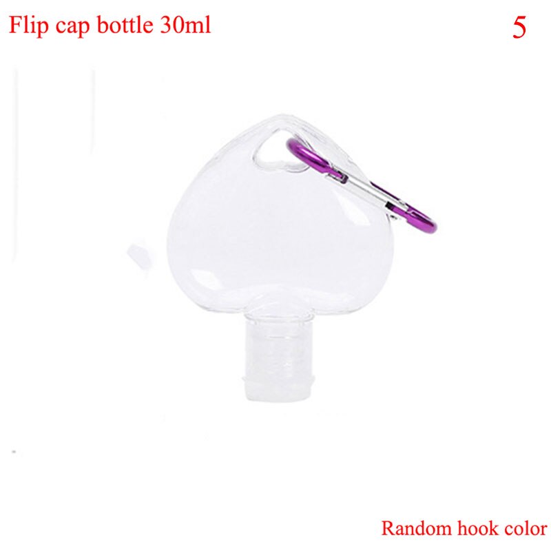 50ml handdesinfectiemiddel fles hangend omgekeerde fles koffer neusspray fles vloeibare zeep 30ml dispenser haak draagbaar: 5